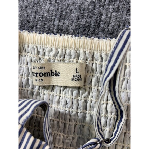 Abercrombie & Fitch girls dress size Large spagetti strap Stripes with ruffles - Picture 6 of 12